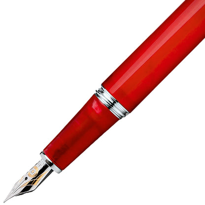 Cleo Skribent Fountain Pen, Aura Red