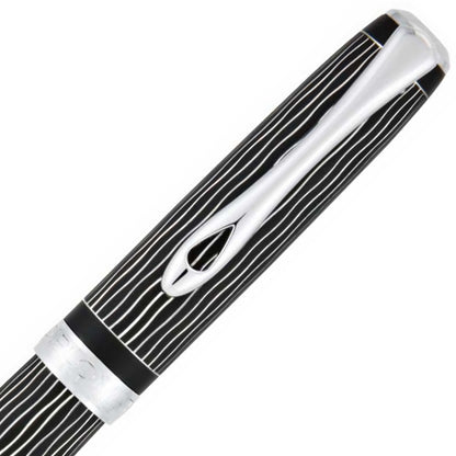 Diplomat, Excellence A Plus Fountain Pen, Wavy Guilloche, 14K Nib, Lapis Black