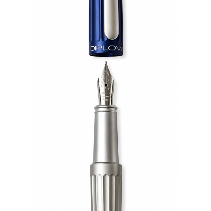 Füllhalter Aero Blau Silber