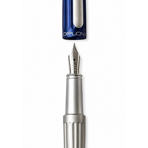 Füllhalter Aero Blau Silber