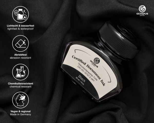 Octopus Fluids Füllhaltertinte Document Ink black Schwarz 30 ml