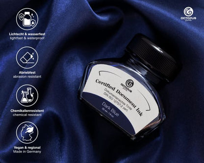 Octopus Fluids Document Ink Dark Blue, 30 ml