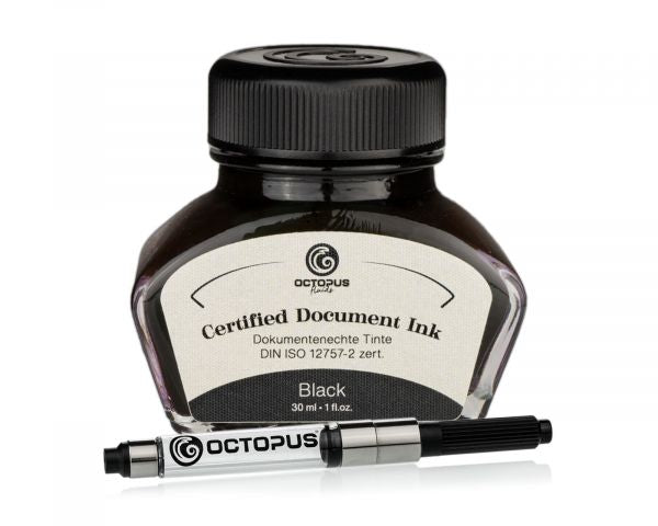 Octopus Fluids Document Inks Black Certified according to DIN ISO 12757-2
