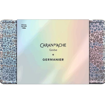 Caran d’Ache ECRIDOR™ GERMANIER Kugelschreiber platiniert mit Lederetui - Sonderedition