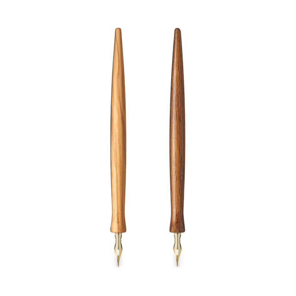 e+m Holzprodukte GmbH Federhalter & Federn CURVE antik