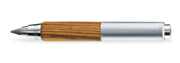 e+m Holzprodukte GmbH Fallminenstifte GRIP NATURE matt verchromtes Metall, natur
