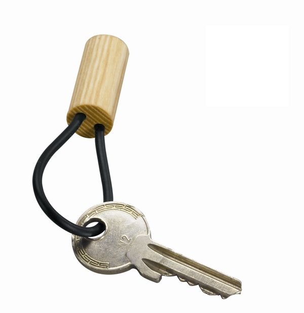 e+m Holzprodukte GmbH Keychain Handsome Brown Ash