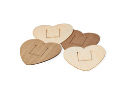 e+m Holzprodukte GmbH Büro-Accessoires HEARTY natur