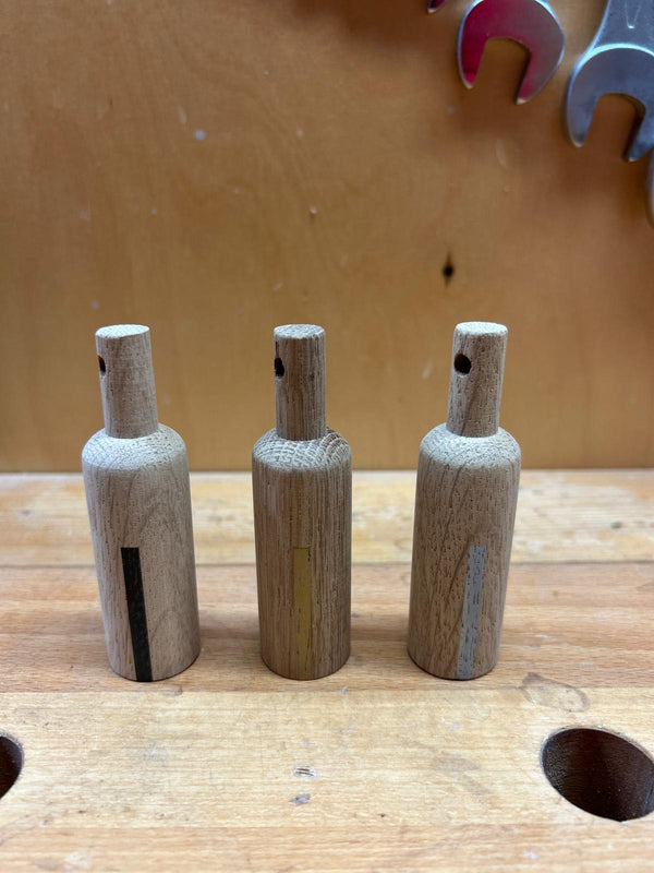 e+m Holzprodukte GmbH Werksverkauf Weinflasche silber