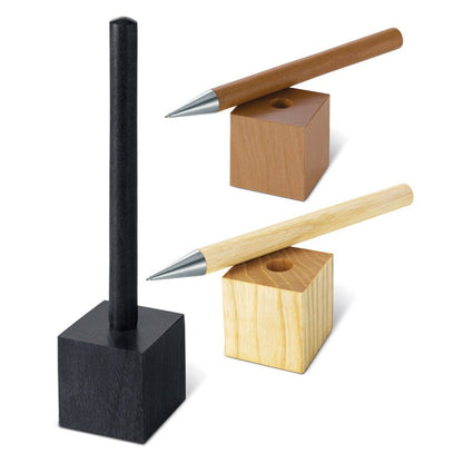 e+m Holzprodukte GmbH Kugelschreiber STAND-UP natur