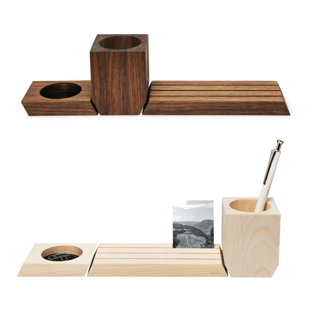 e+m Holzprodukte GmbH Büro-Accessoires TRIO natur