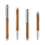 e+m Holzprodukte GmbH Füllfederhalter CONTRACT OAK Platin-Auflage, antik