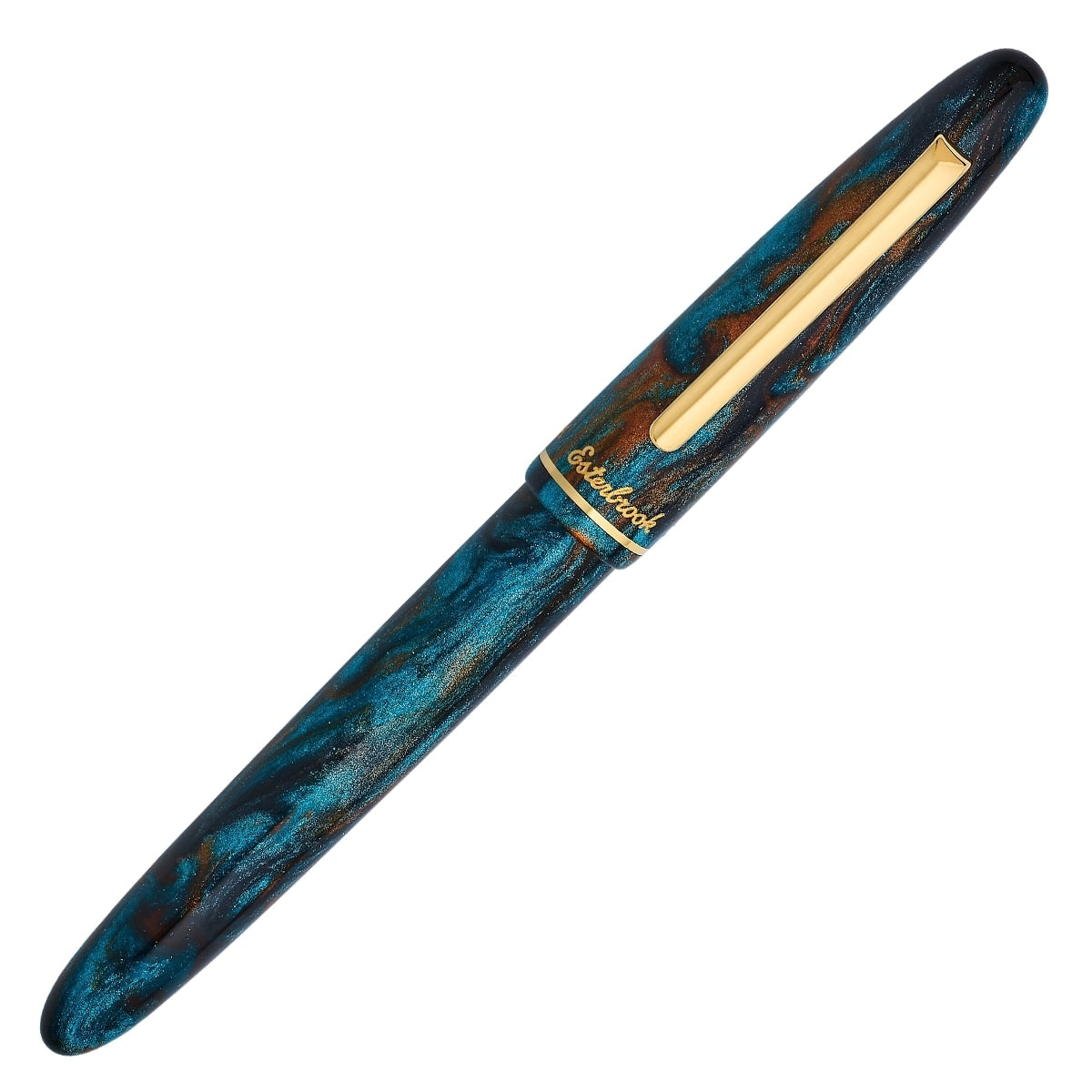 Esterbrook Estie x BUNGOBOX fountain pen, gold, The Kingfisher, blue