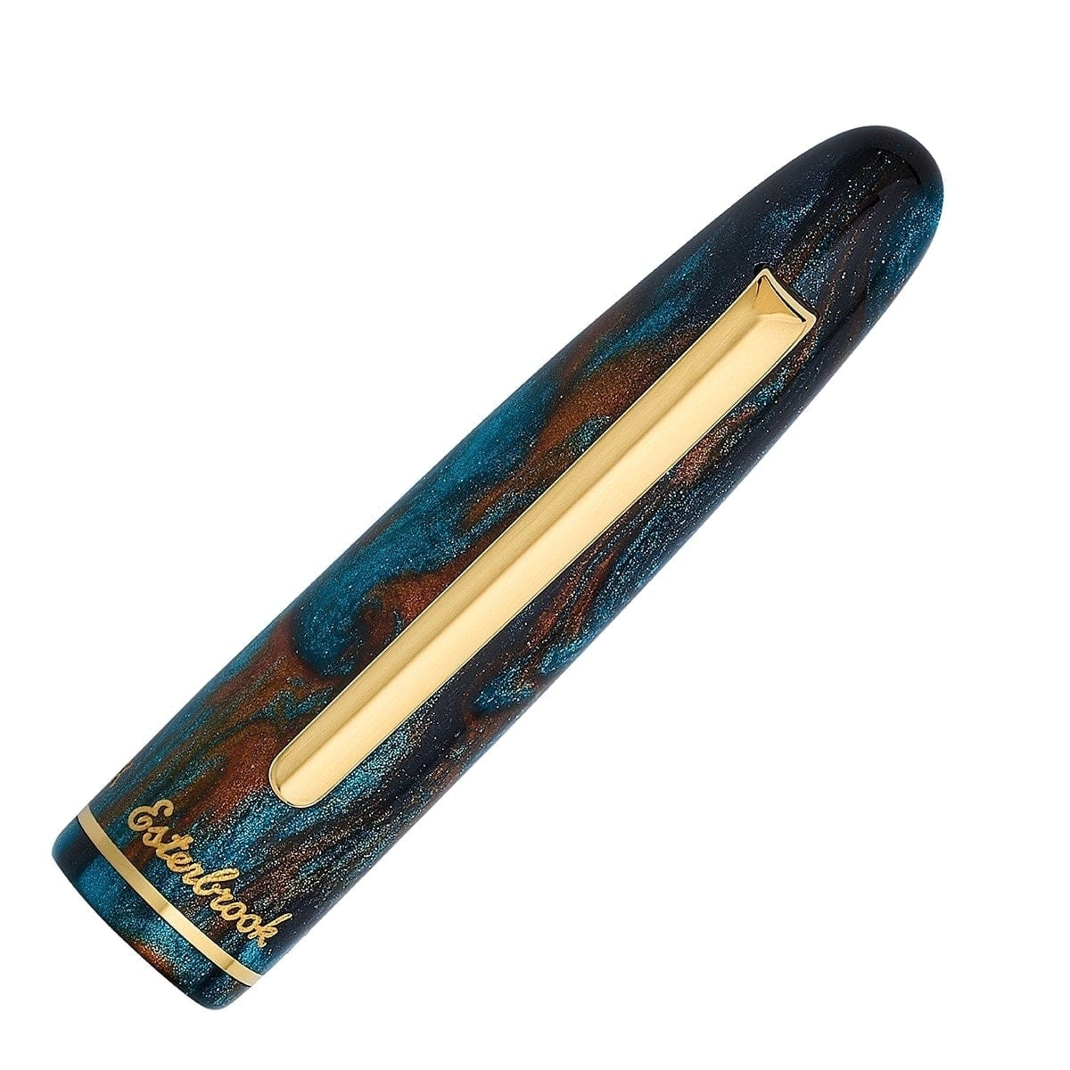 Esterbrook Estie x BUNGOBOX fountain pen, gold, The Kingfisher, blue