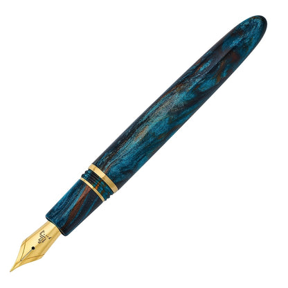Esterbrook Estie x BUNGOBOX fountain pen, gold, The Kingfisher, blue