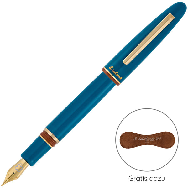 Stylo-plume Esterbrook Estie, Back to the land, bleu (Funky Lake) + Clip magnétique offert (porte-stylo et marque-page)