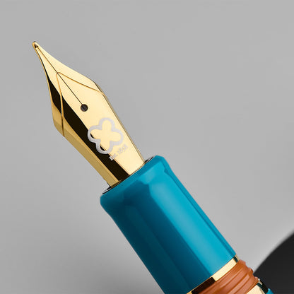 Esterbrook Estie fountain pen, Back to the Land, blue (Funky Lake) + Free Magnetic Clip (Pen Holder & Bookmark)