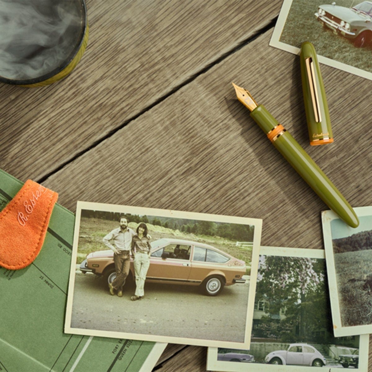 Esterbrook Estie Fountain Pen, Back to the Land, Green + Free Magnetic Clip (Pen Holder & Bookmark)