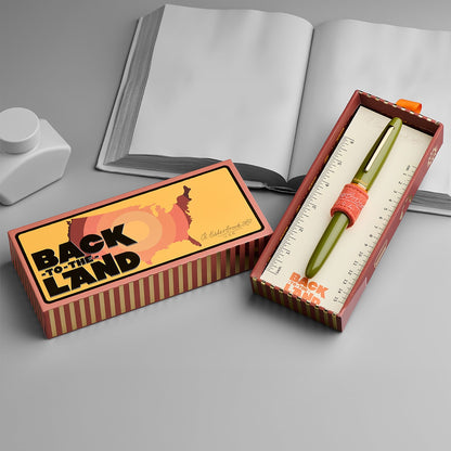 Esterbrook Estie Fountain Pen, Back to the Land, Green + Free Magnetic Clip (Pen Holder & Bookmark)