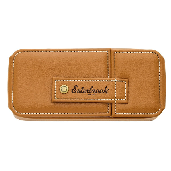 Esterbrook, Pen Case British Tan, for 3 writing instruments, brown