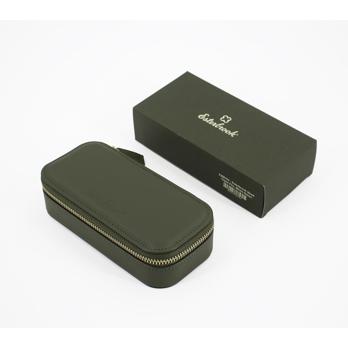 Esterbrook Étui Nook Triple, Vert mousse