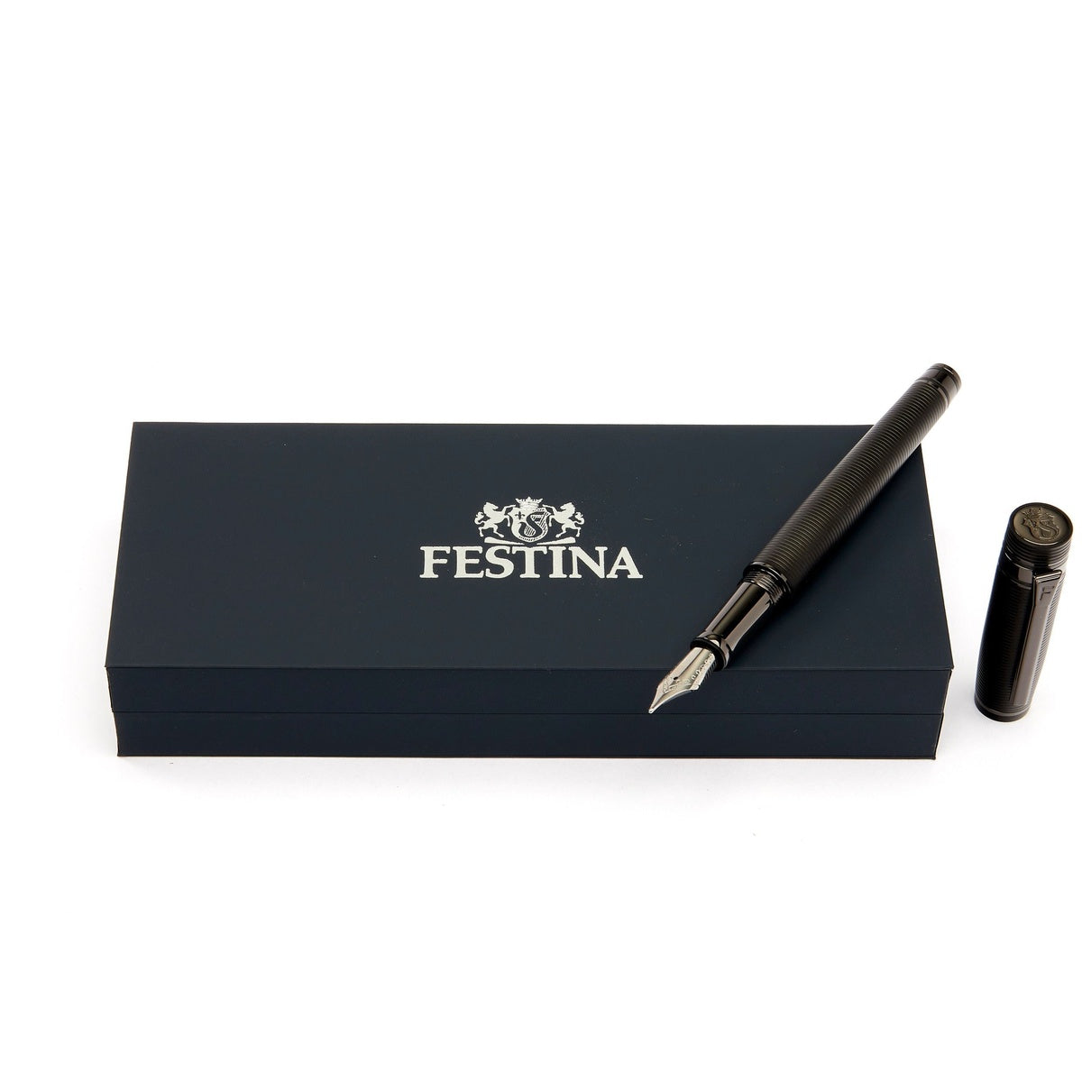 Festina, fountain pen, Bold Stripe, Black