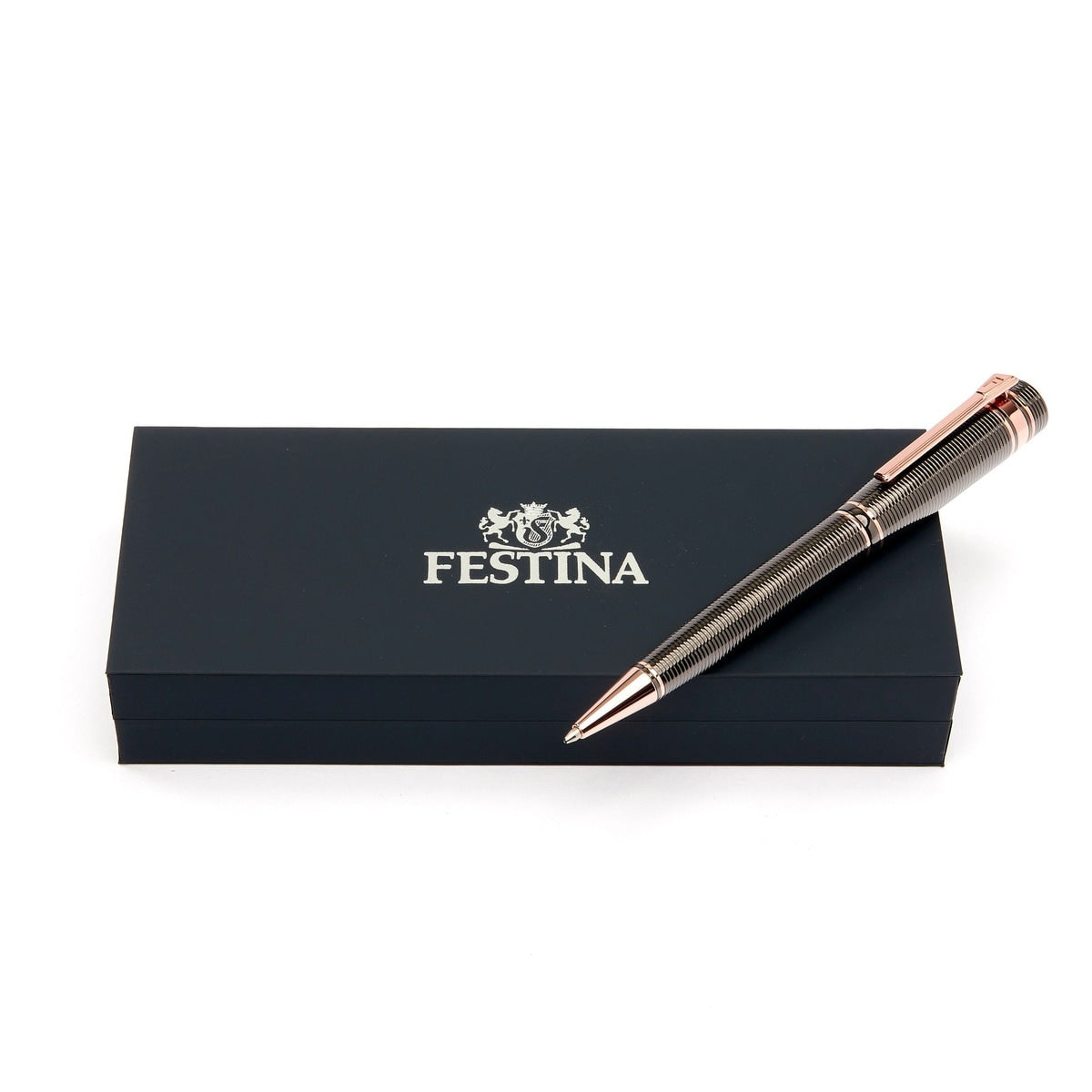 Festina, Kugelschreiber, Bold Stripe, Gun & Rosegold