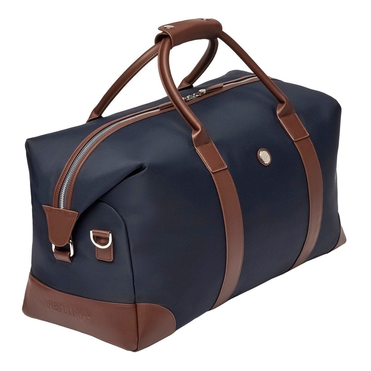 Festina, Travel Bag, Button Navy & Brown
