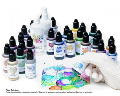 Octopus Fluids Alcohol Ink Alkoholtinte Lagoon Blau 100 ml