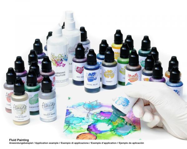 Octopus Fluids Alcohol Ink for Fluid Art/Resin Octopus Fluids Alcohol Inks Basic Lagoon Blue
