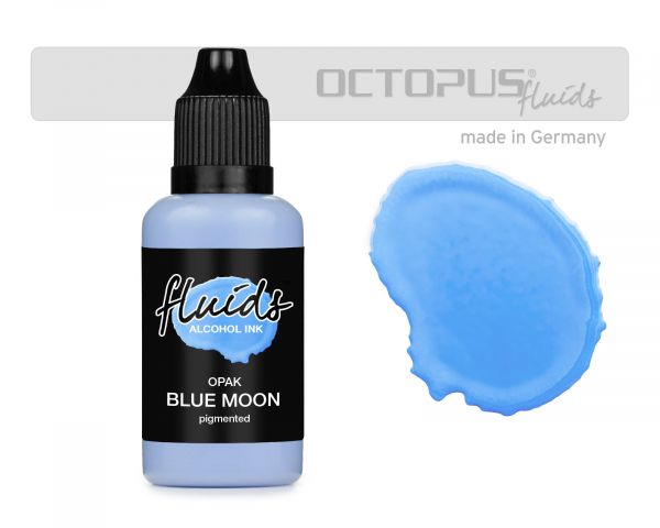 Octopus Fluids Alcohol Ink Opaque OPAK Blue Moon Blue