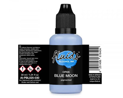 Octopus Fluids Alcohol Ink Opaque OPAK Blue Moon Blue