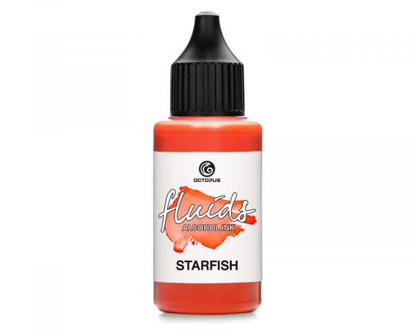Octopus Fluids Alcohol Ink Starfish Orange