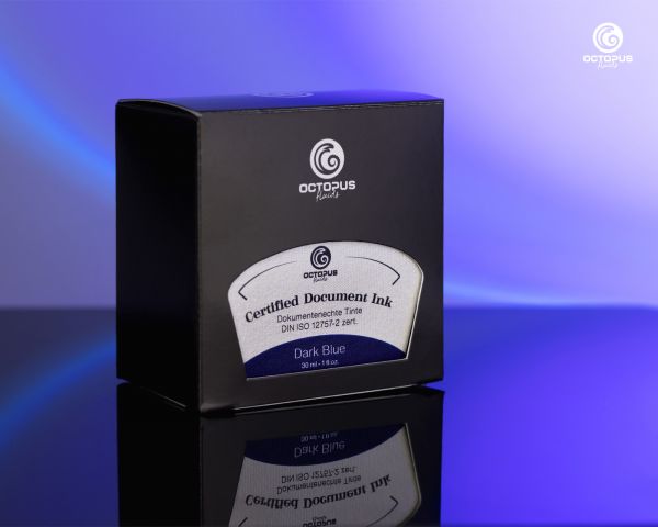 Octopus Fluids Document Ink Dark Blue, 30 ml