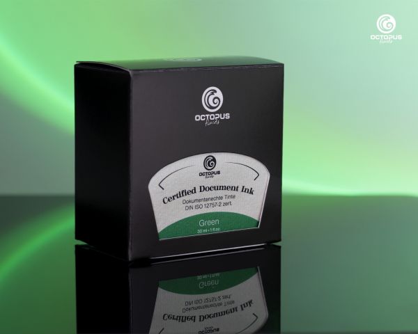 Octopus Fluids Document-Proof Fountain Pen Ink Document Ink Green 30 ml