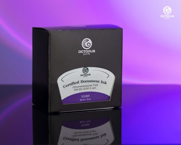 Octopus Fluids Dokumentenechte, pigmentierte Füllhaltertinte Violett DIN ISO 12757-2 zertifiziert 30 ml