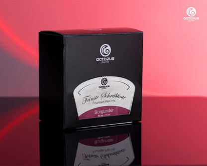 Octopus Fluids Fountain Pen Ink and Ink Converter Set Classic Burgundy Ltd. Ed. Burgundy