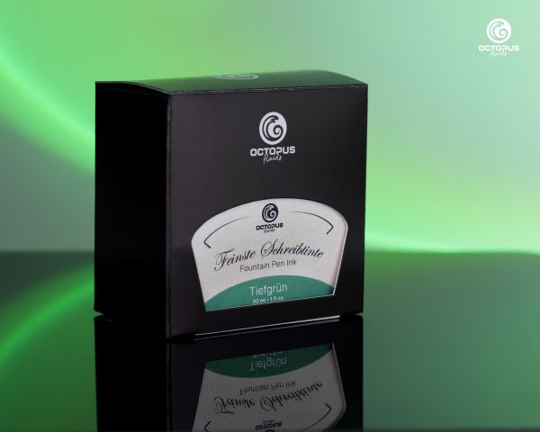 Octopus Fluids Schreibtinte Classic Kollektion Tiefgrün mit Konverter