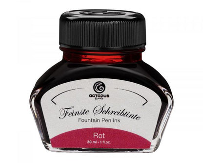 Octopus Fluids Classic Fountain Pen Ink Red