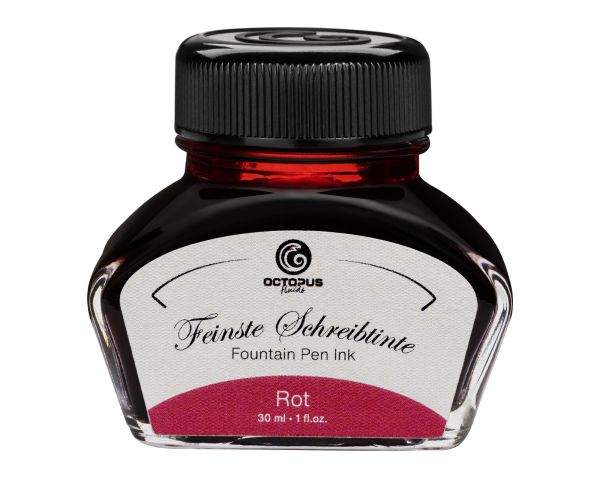 Octopus Fluids Classic Fountain Pen Ink Red