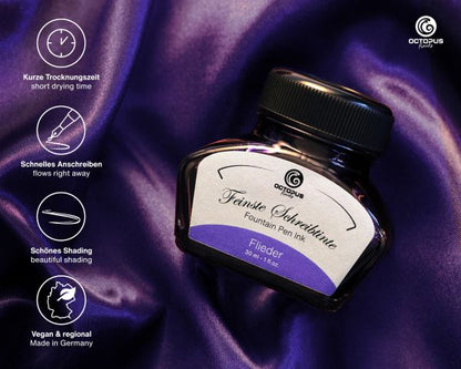 Octopus Fluids Fountain Pen Ink Classic Writing Inks Lilac