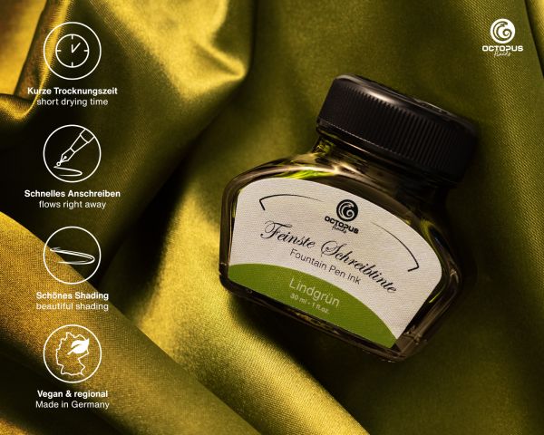Octopus Fluids Fountain Pen Ink Classic Writing Inks Lime Green