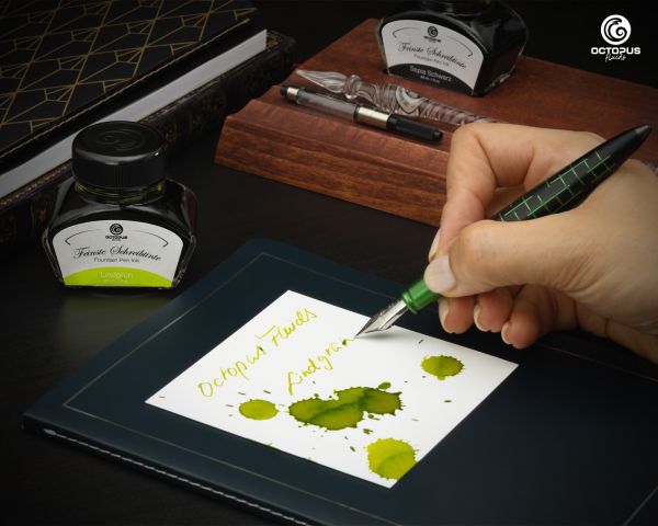 Octopus Fluids Fountain Pen Ink Classic Writing Inks Lime Green