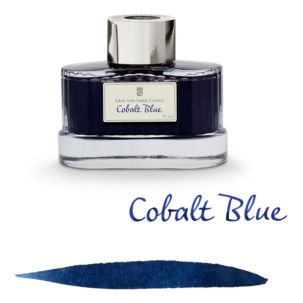 Graf von Faber-Castell, Tintenglas, 75 ml, Cobalt Blue