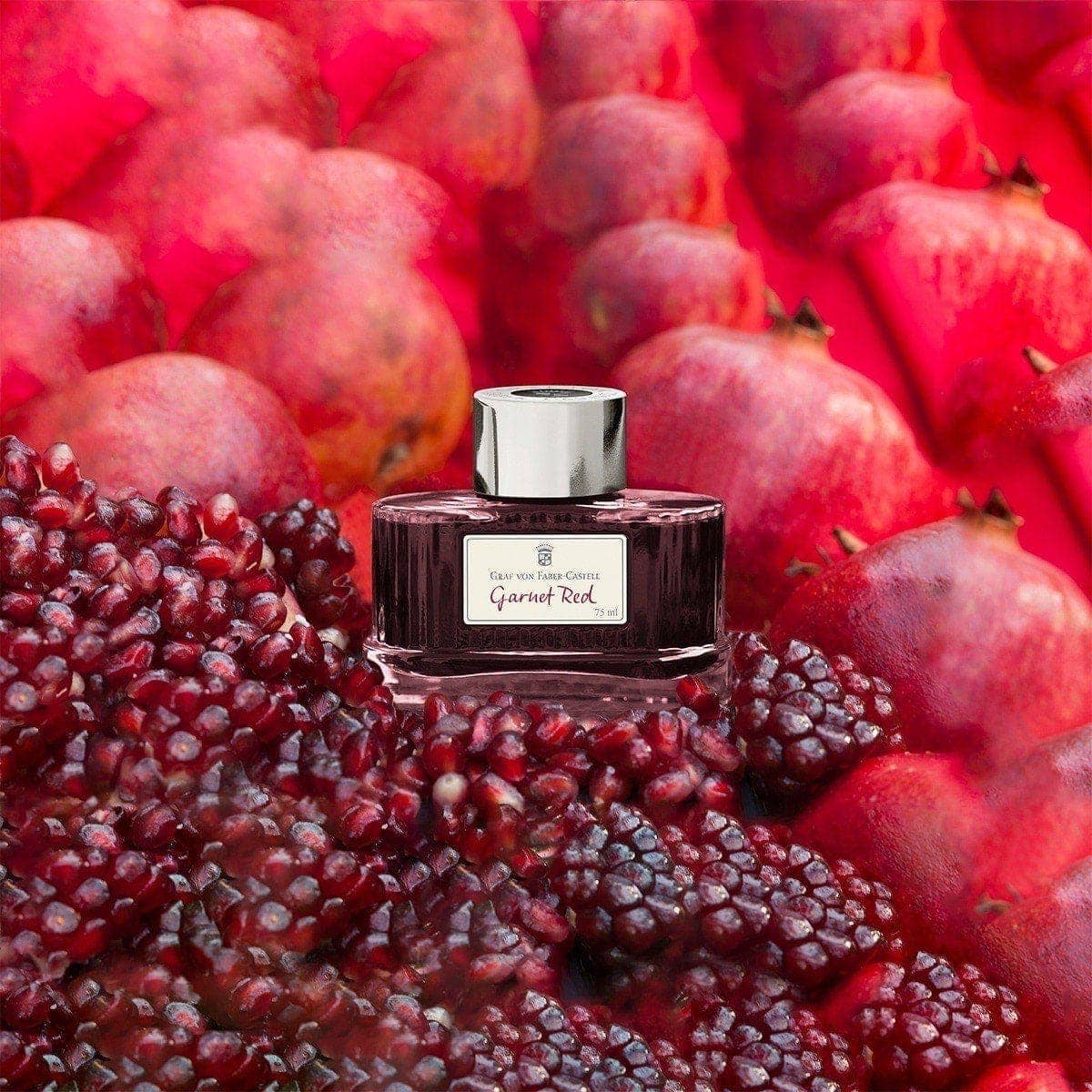 Graf von Faber-Castell, pot d'encre, 75 ml, Rouge Grenat