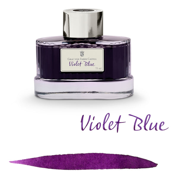 Graf von Faber-Castell, Tintenglas Heritage, 75 ml, Violet Blue