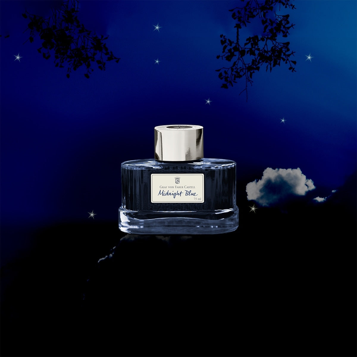 Graf von Faber-Castell, Pot d'encre, 75 ml, Midnight Blue