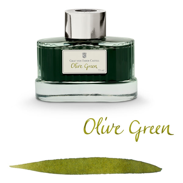 Graf von Faber-Castell, Ink Bottle, 75 ml, Olive Green