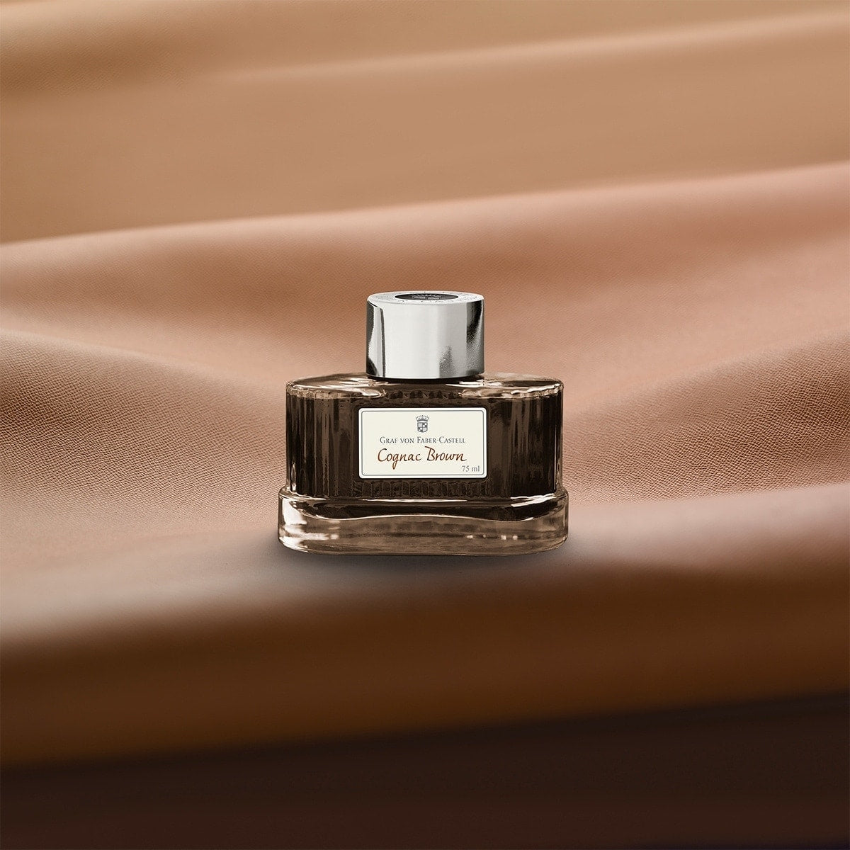Graf von Faber-Castell, Ink Bottle, 75 ml, Cognac Brown
