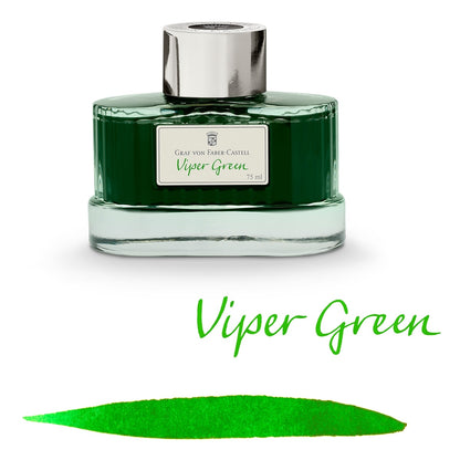 Graf von Faber-Castell, Ink Bottle, 75 ml, Viper Green